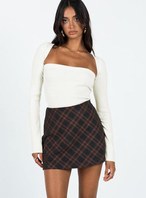 Fike Mini Skirt Charcoal Product Image