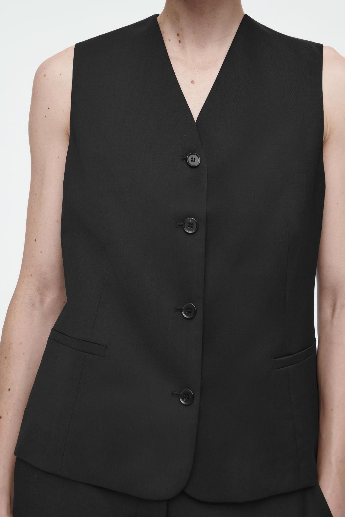 TAILORED WOOL VEST Product Image