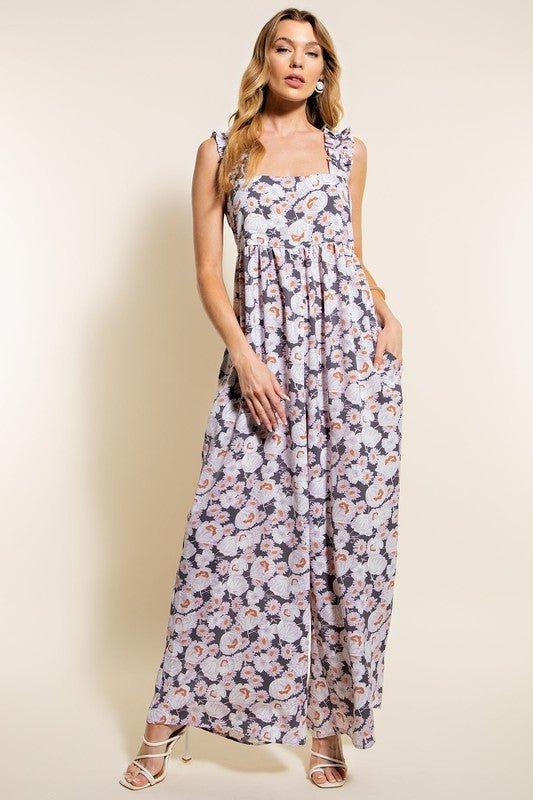 Aware Of This Floral Jumpsuit *FS Product Image