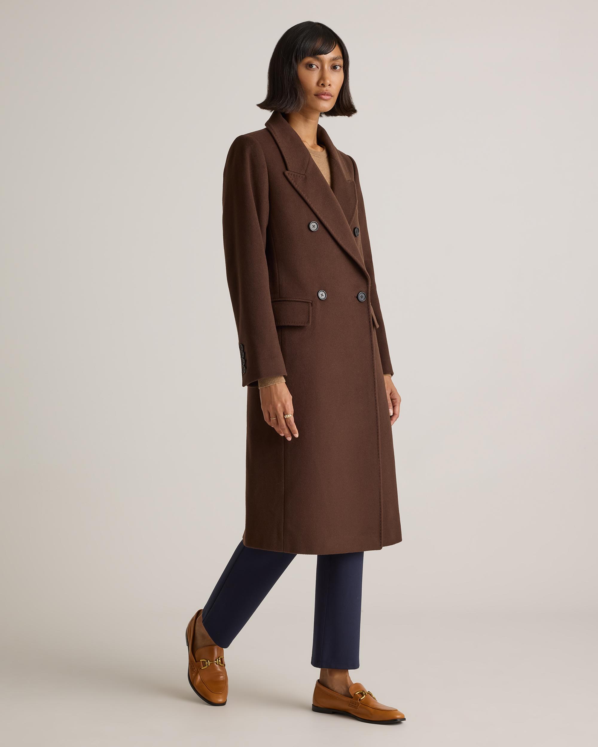 Quince | Women's Italian Wool Double-Breasted Coat Wool/Nylon Product Image