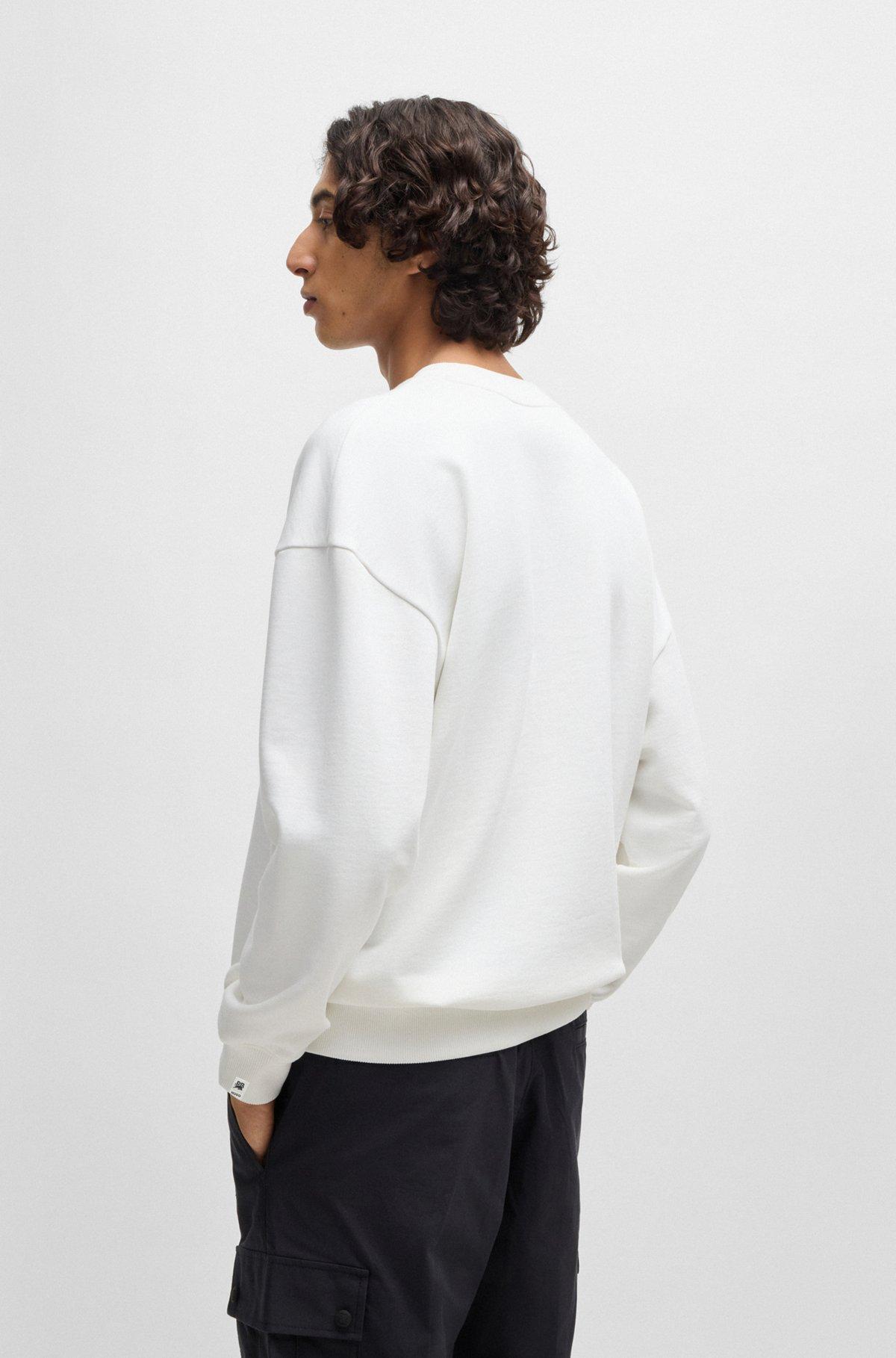 HUGO x RB cotton-terry sweatshirt with carbon stealth logo Product Image