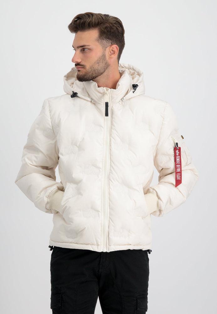 HOODED LOGO PUFFER Male Product Image