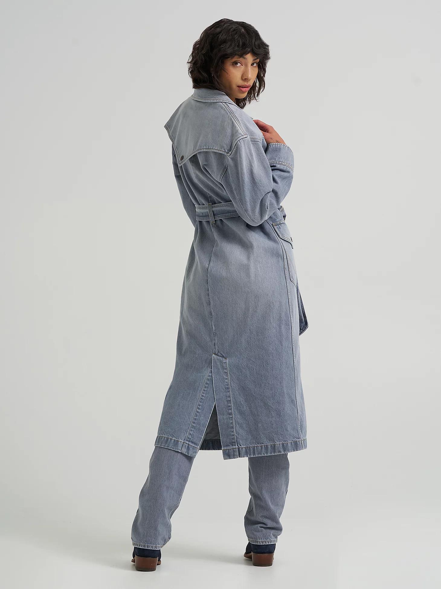 Women's Denim Trench in Haute Haze Product Image