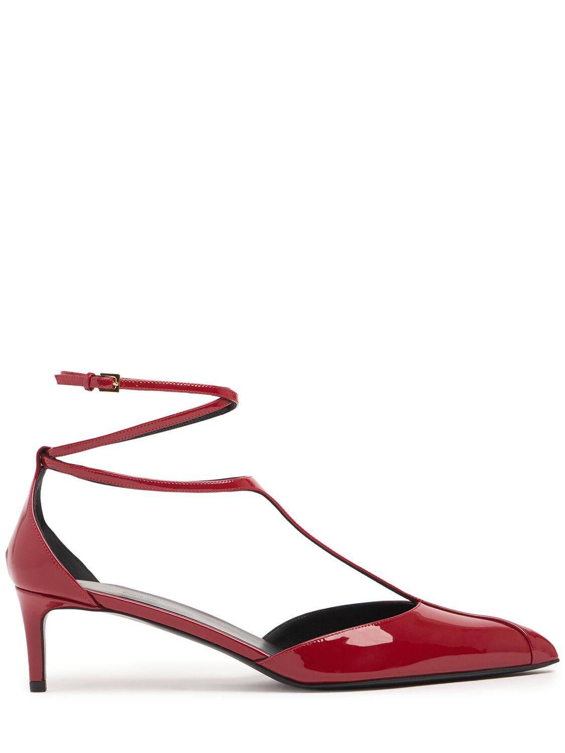 KHAITE Mia 45 Patent Leather Pumps In Red Product Image