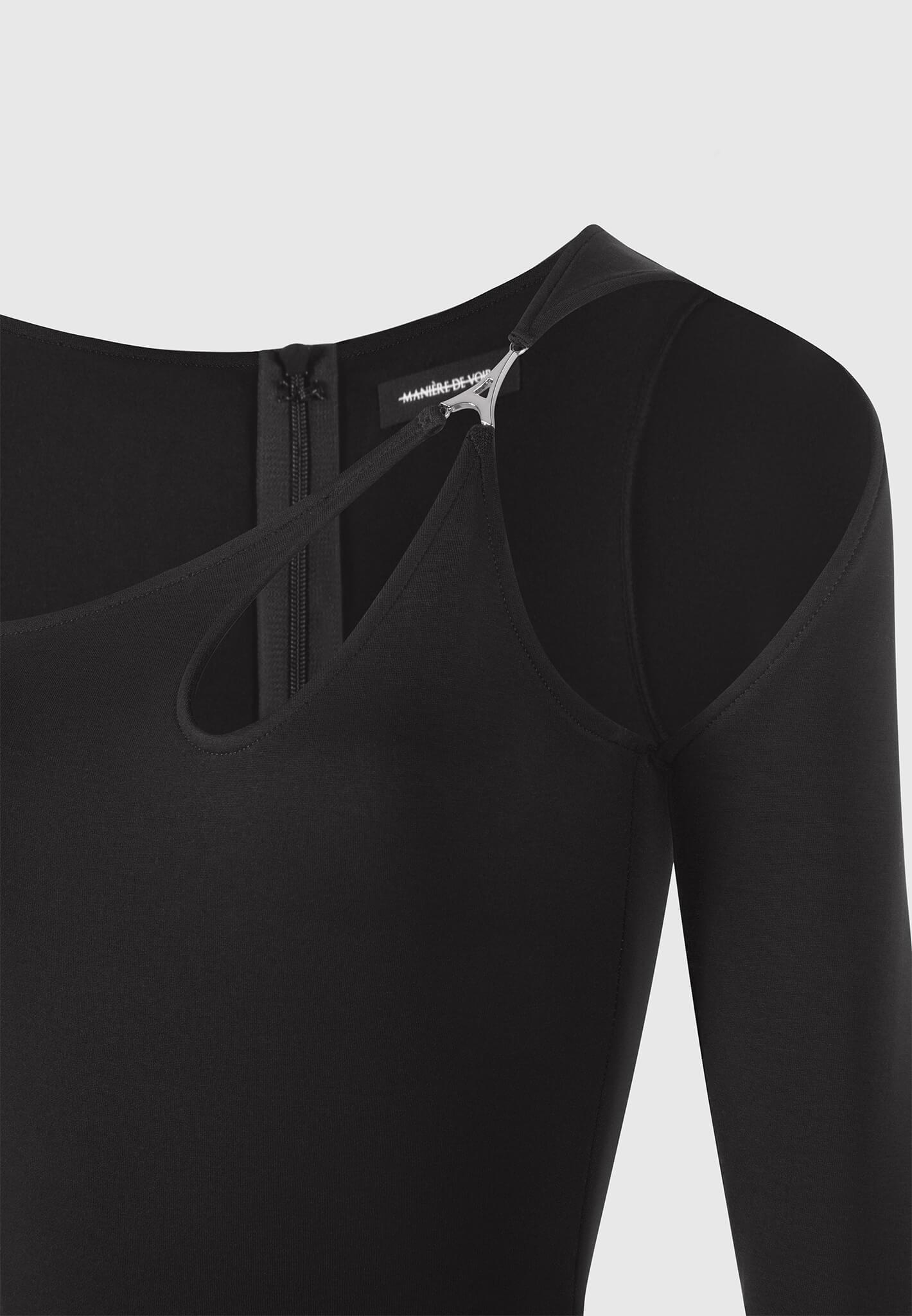 Eiffel Chain Detail Jumpsuit - Black Female Product Image