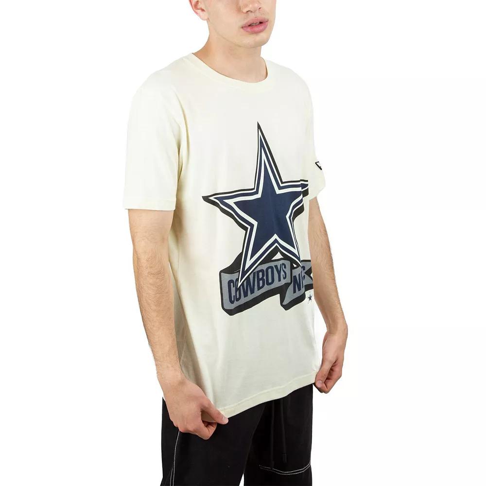 Men's New Era Cream Dallas Cowboys Chrome T-Shirt,  Product Image