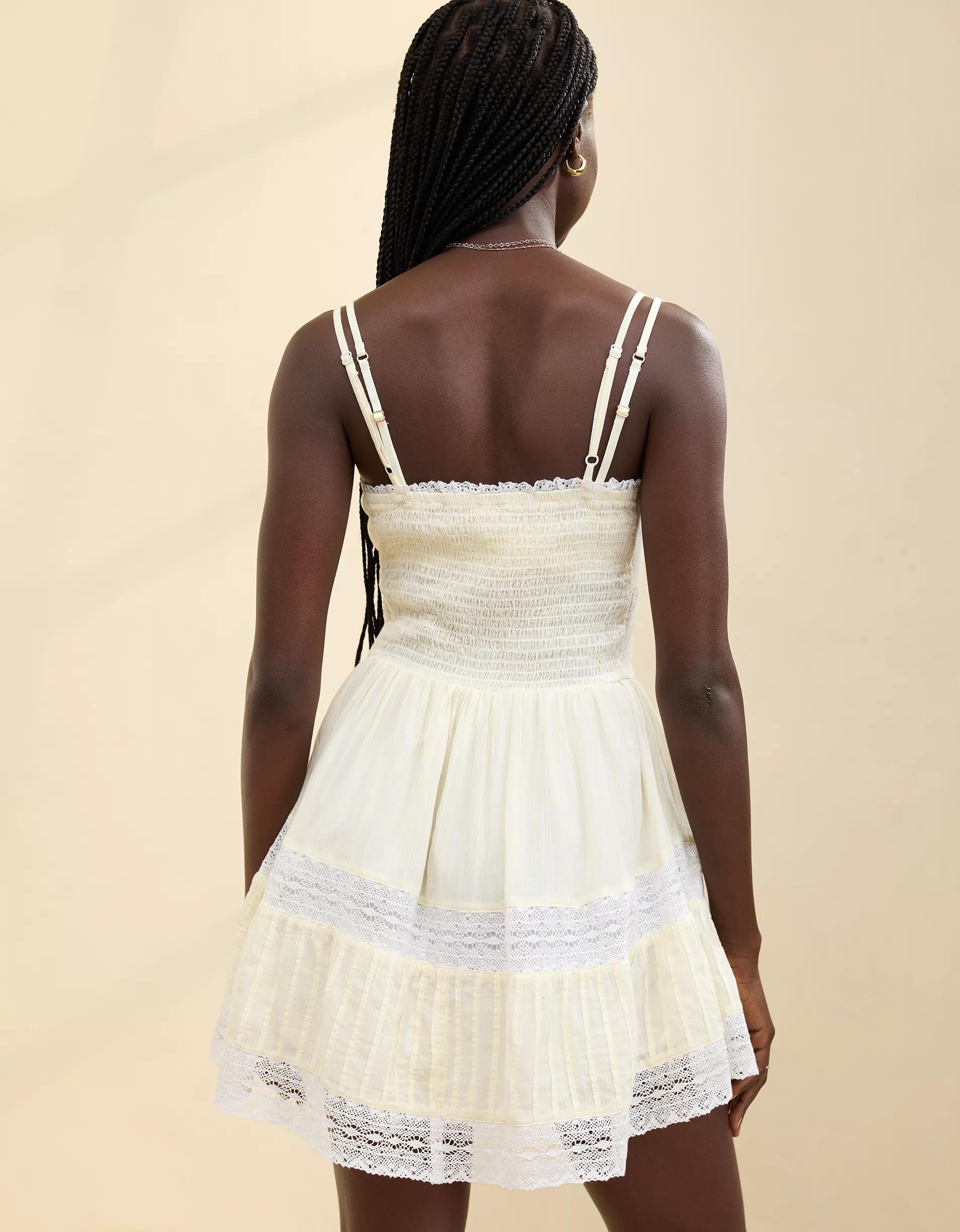 Aerie Button Up Mini Dress Product Image