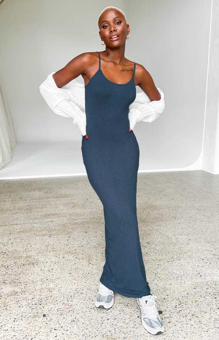 Melrose Navy Maxi Dress Product Image