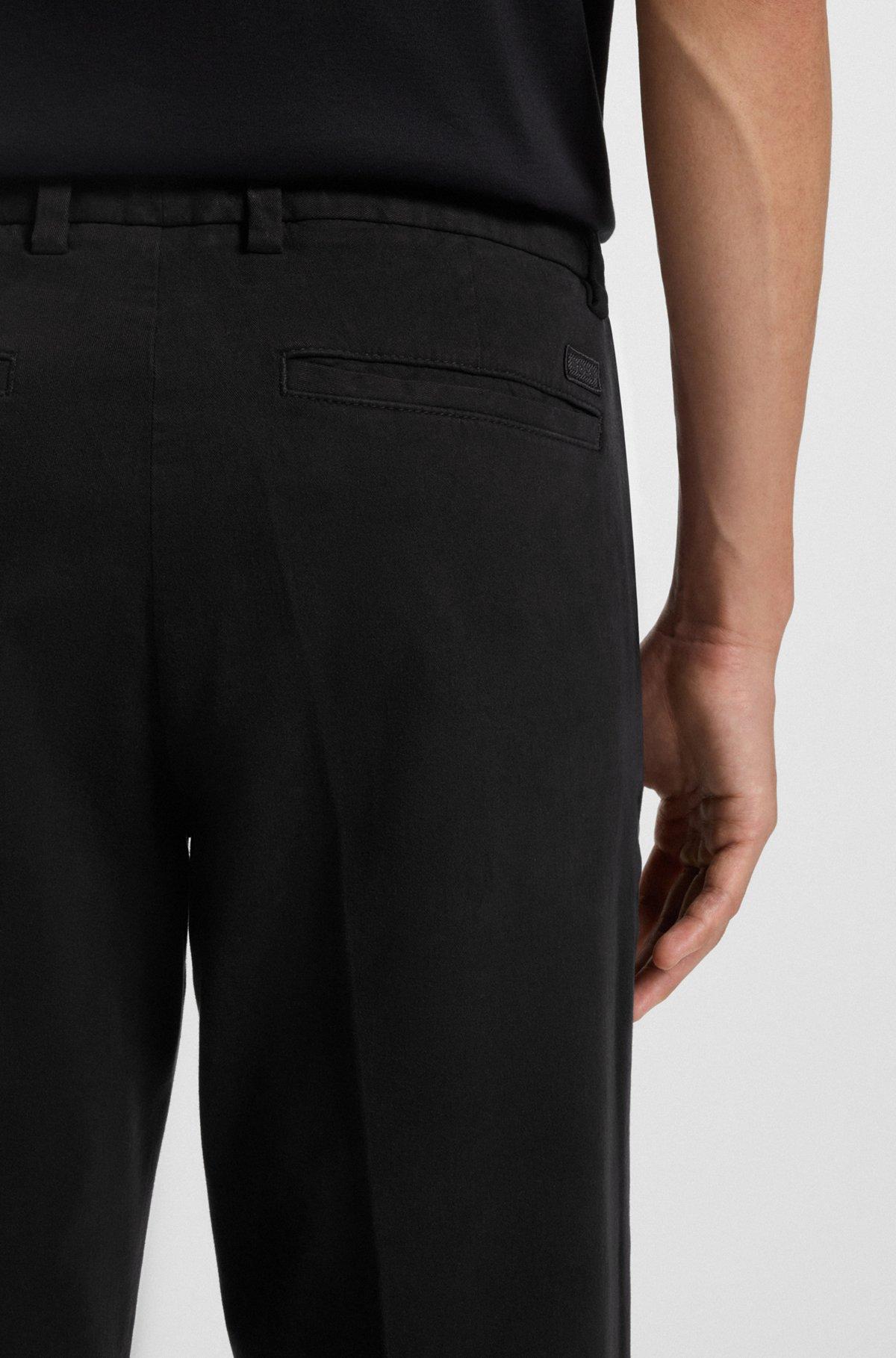 Slim-fit trousers in stretch-cotton twill Product Image