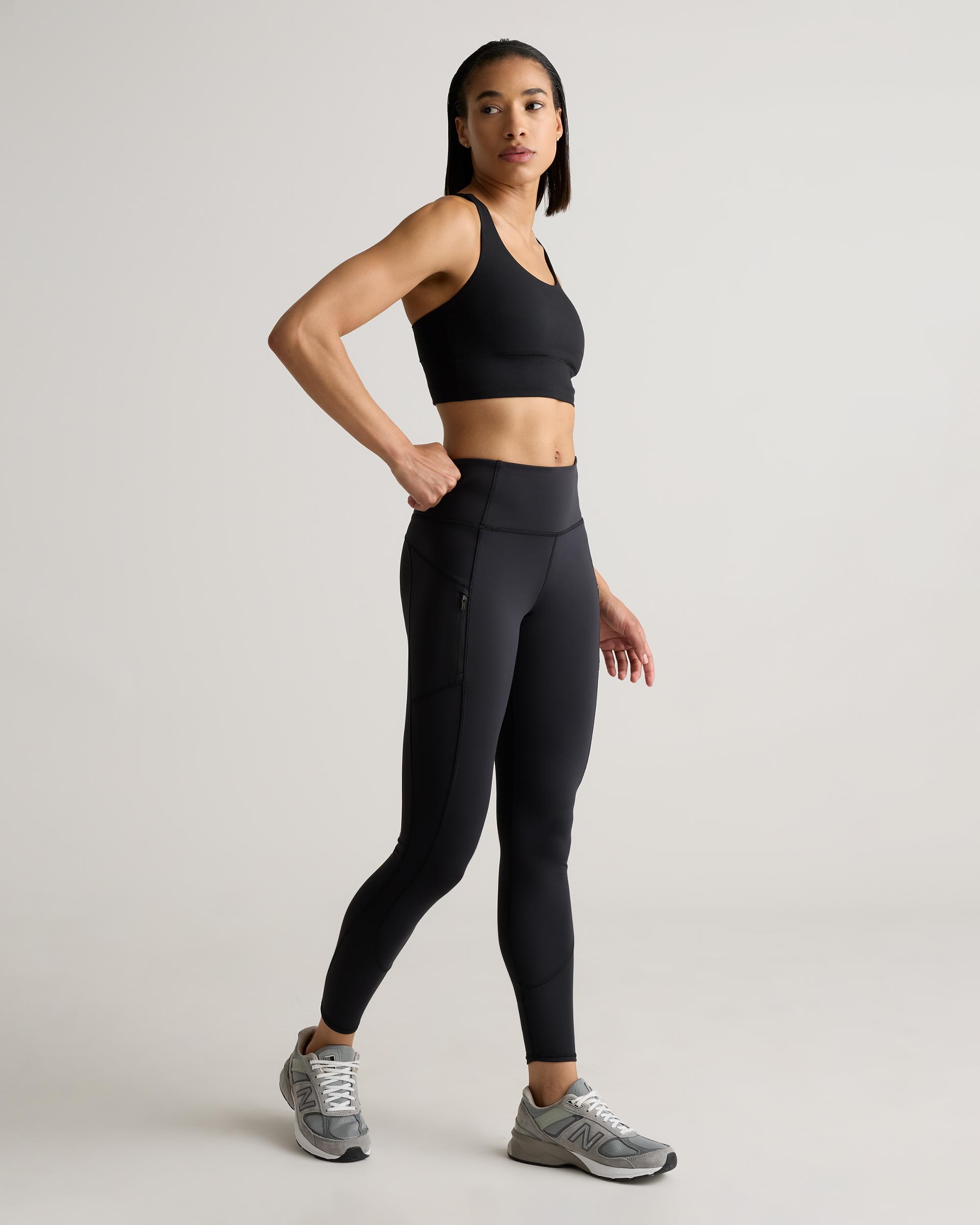 Quince | Women's Power-Up Long Line Strappy Sports Bra Nylon/Spandex Product Image