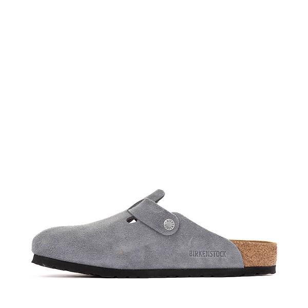 Mens Birkenstock Boston Soft Footbed Clog - Basalt Grey Product Image