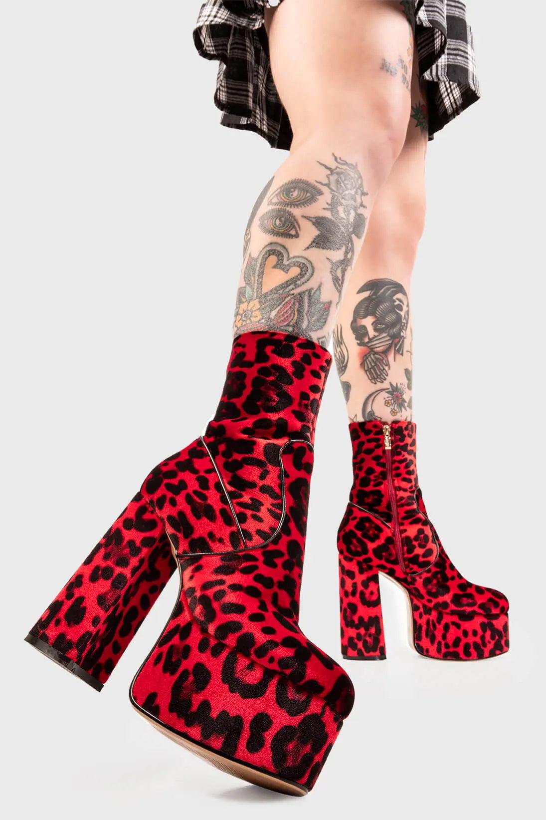Adore You Platform Ankle Boots Product Image