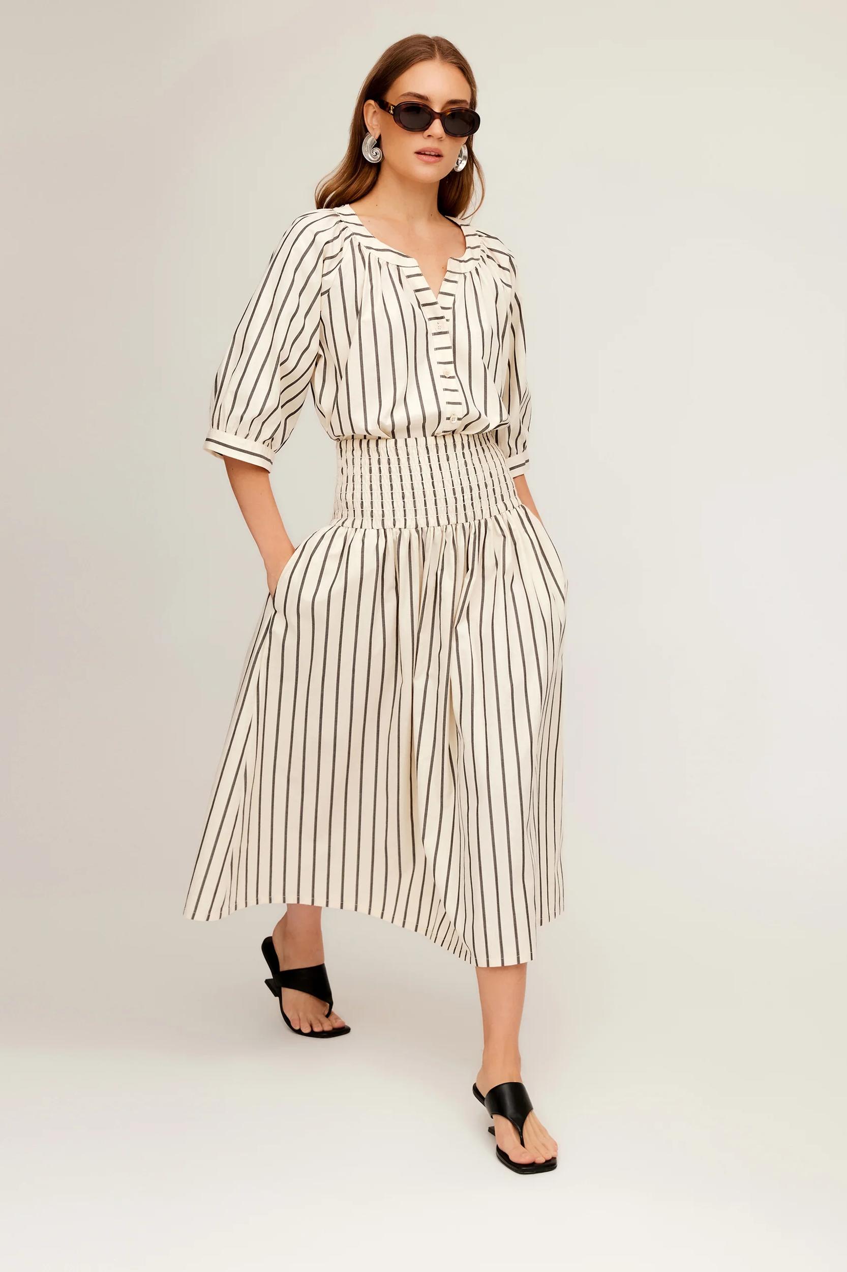 Rhea Stripe Skirt Product Image