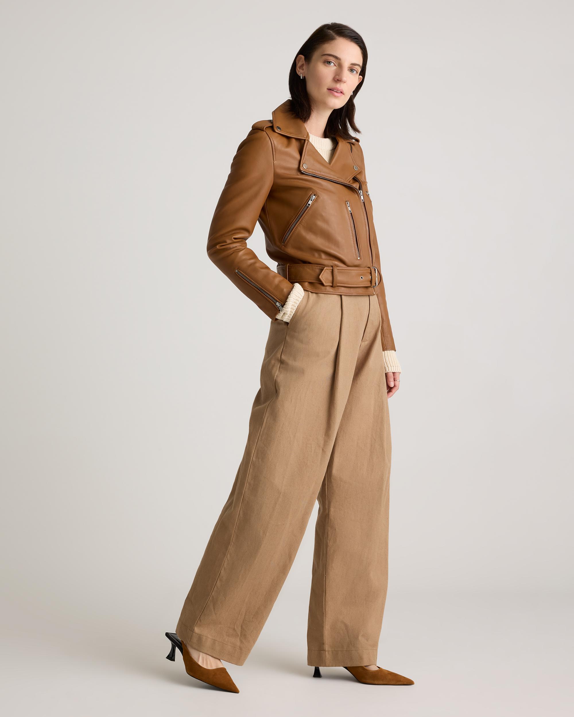 Quince | Women's Motorcycle Jacket Leather Product Image