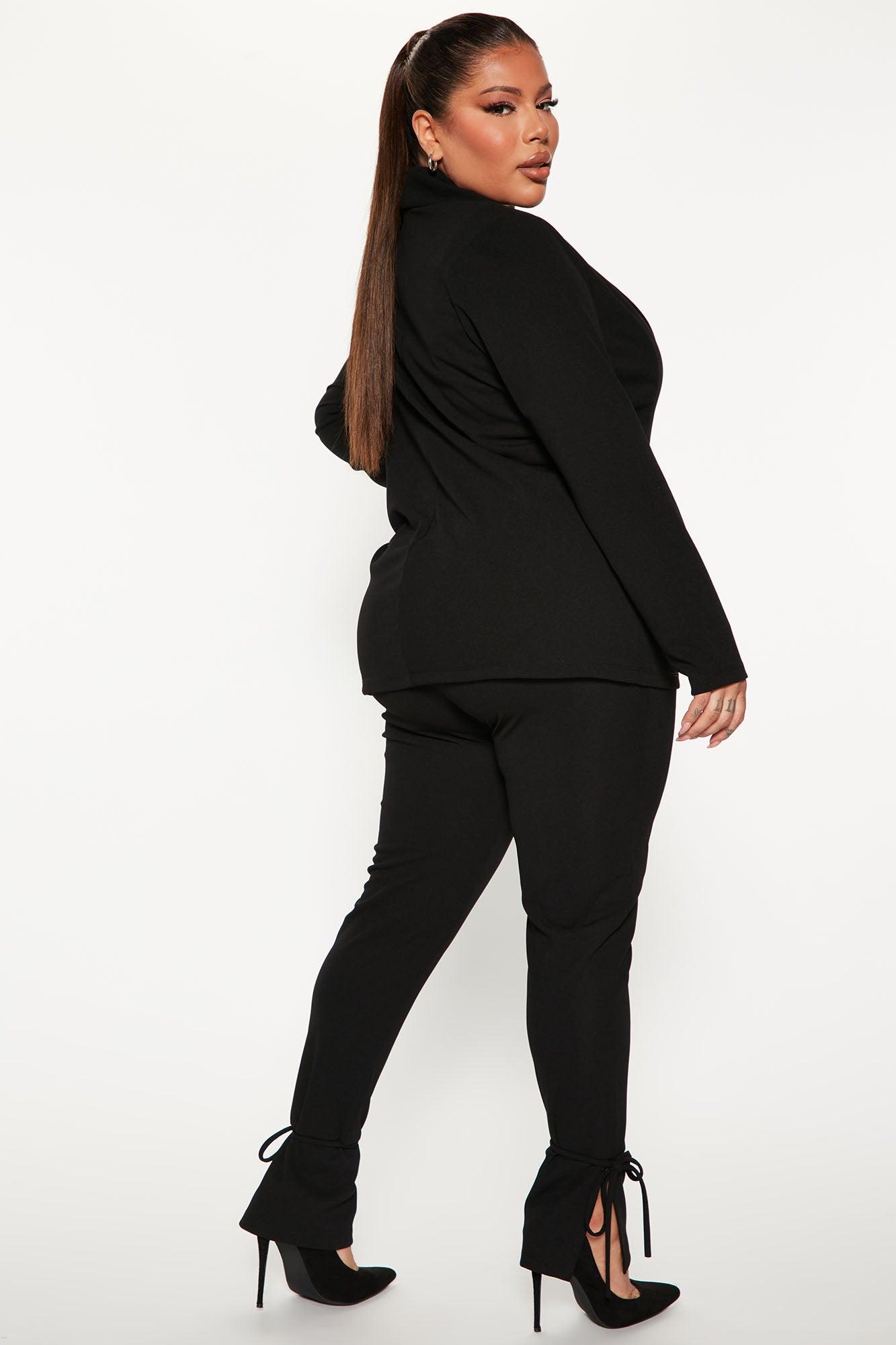 Head Of The Table Pant Suit - Black Product Image