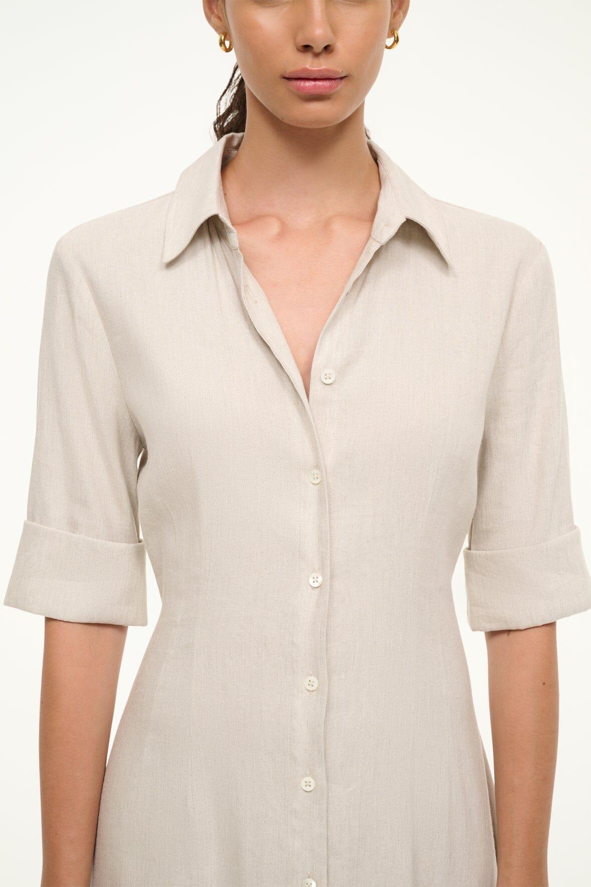 JOAN LINEN DRESS | NATURAL Product Image