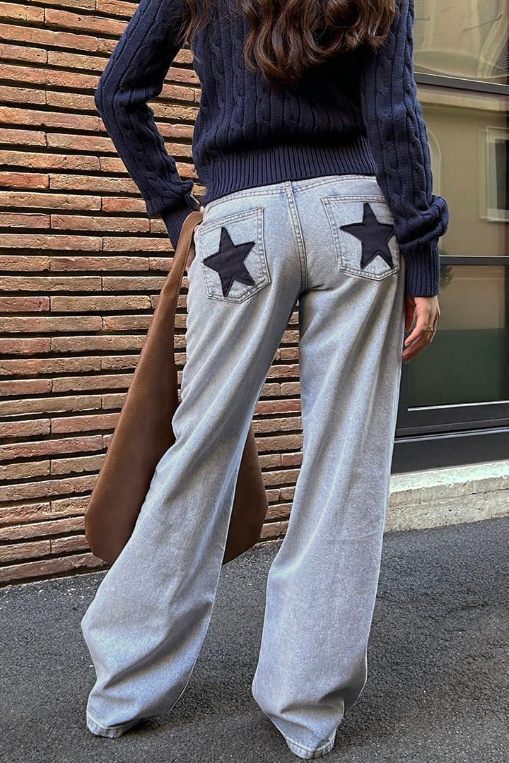 Stars low waist jeans Product Image