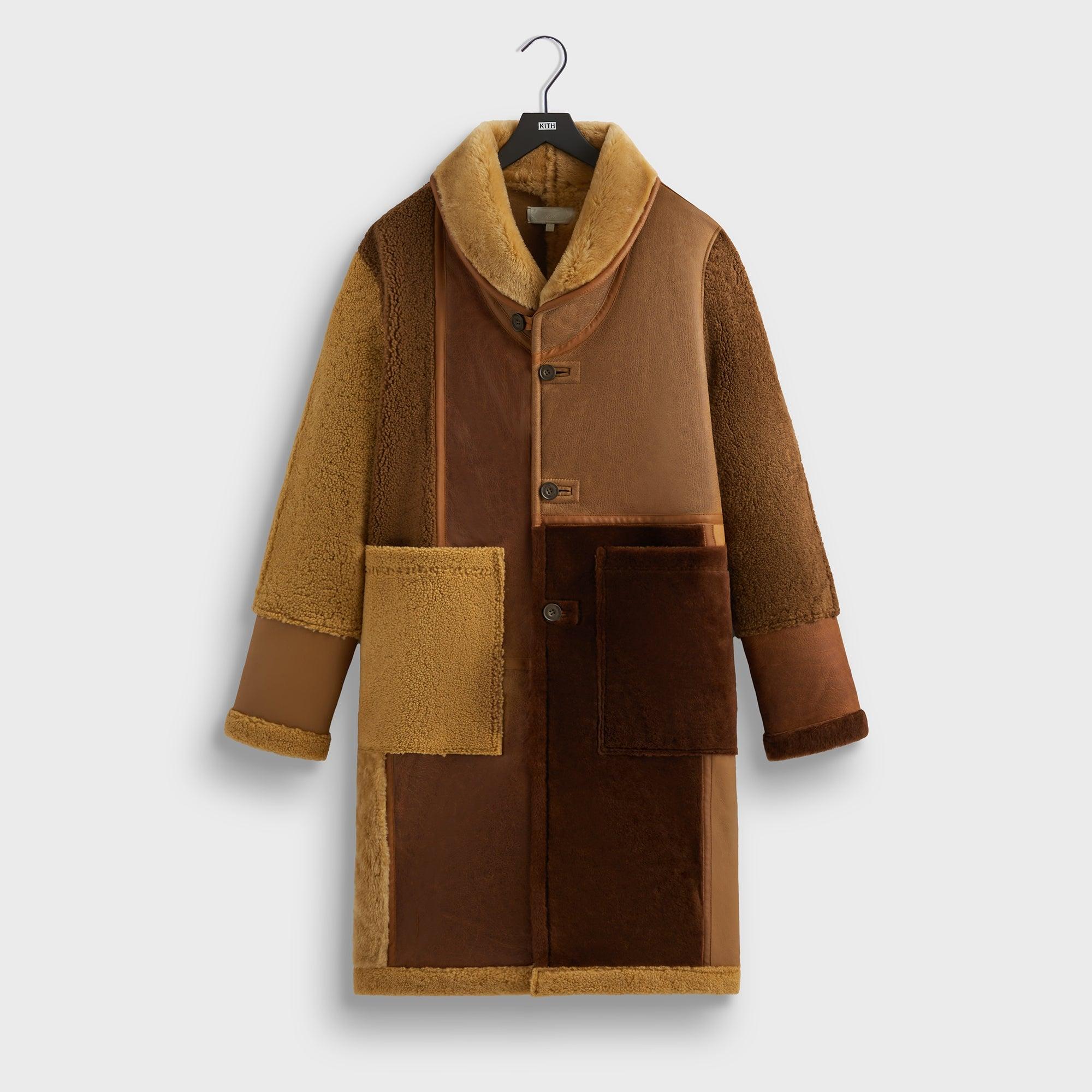 Kith Shearling Patchwork Becker Coat - Mesa Male Product Image