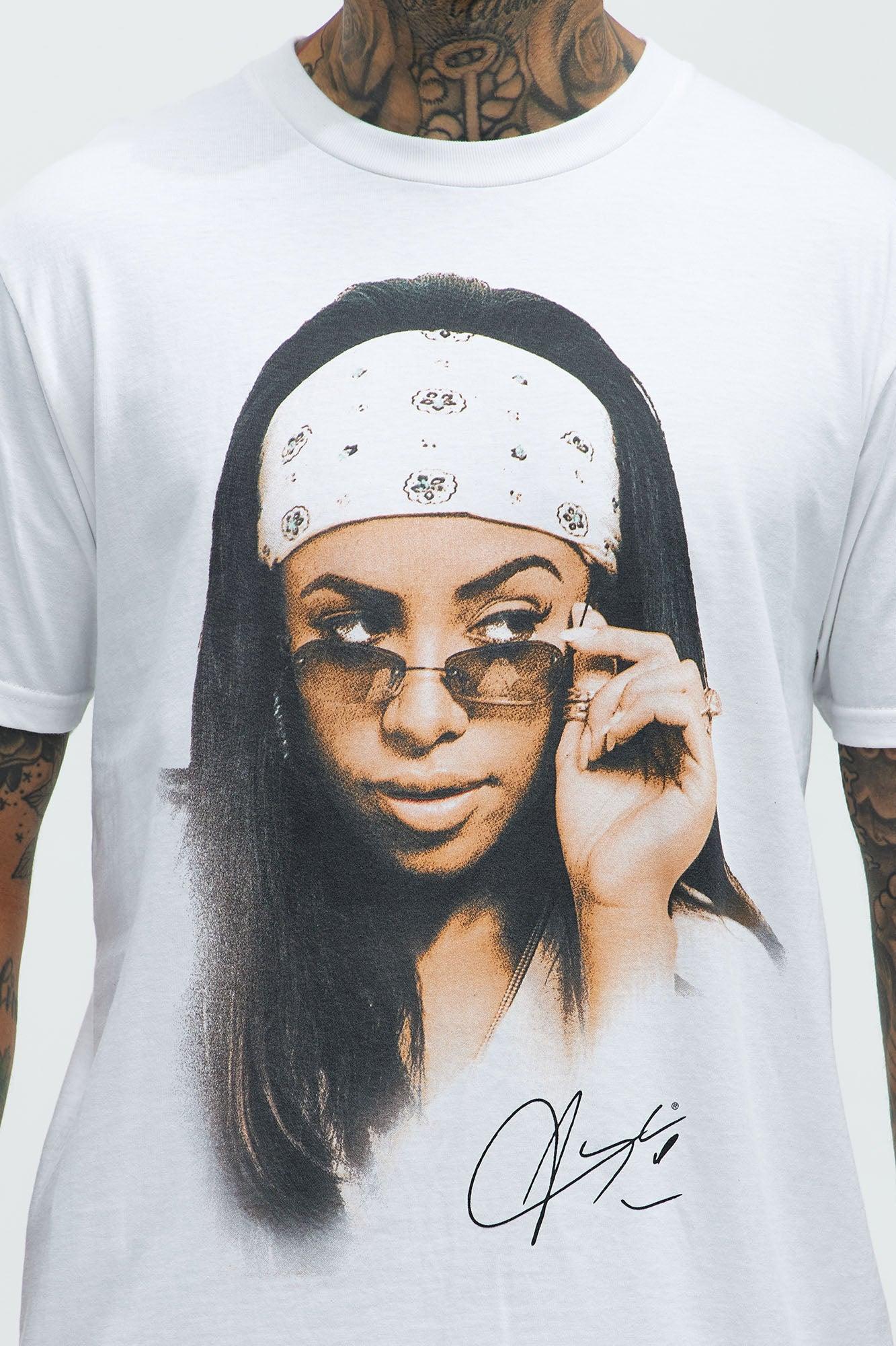 Aaliyah Are You That Somebody Short Sleeve Tee - White Product Image