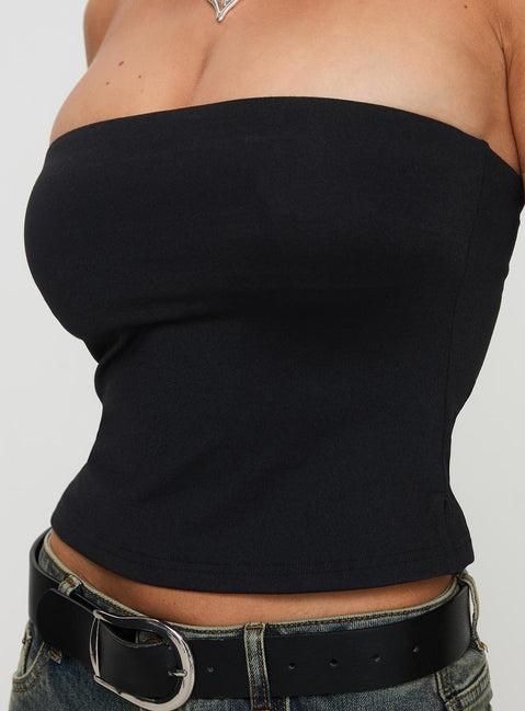 Aurorah Strapless Top Black Product Image