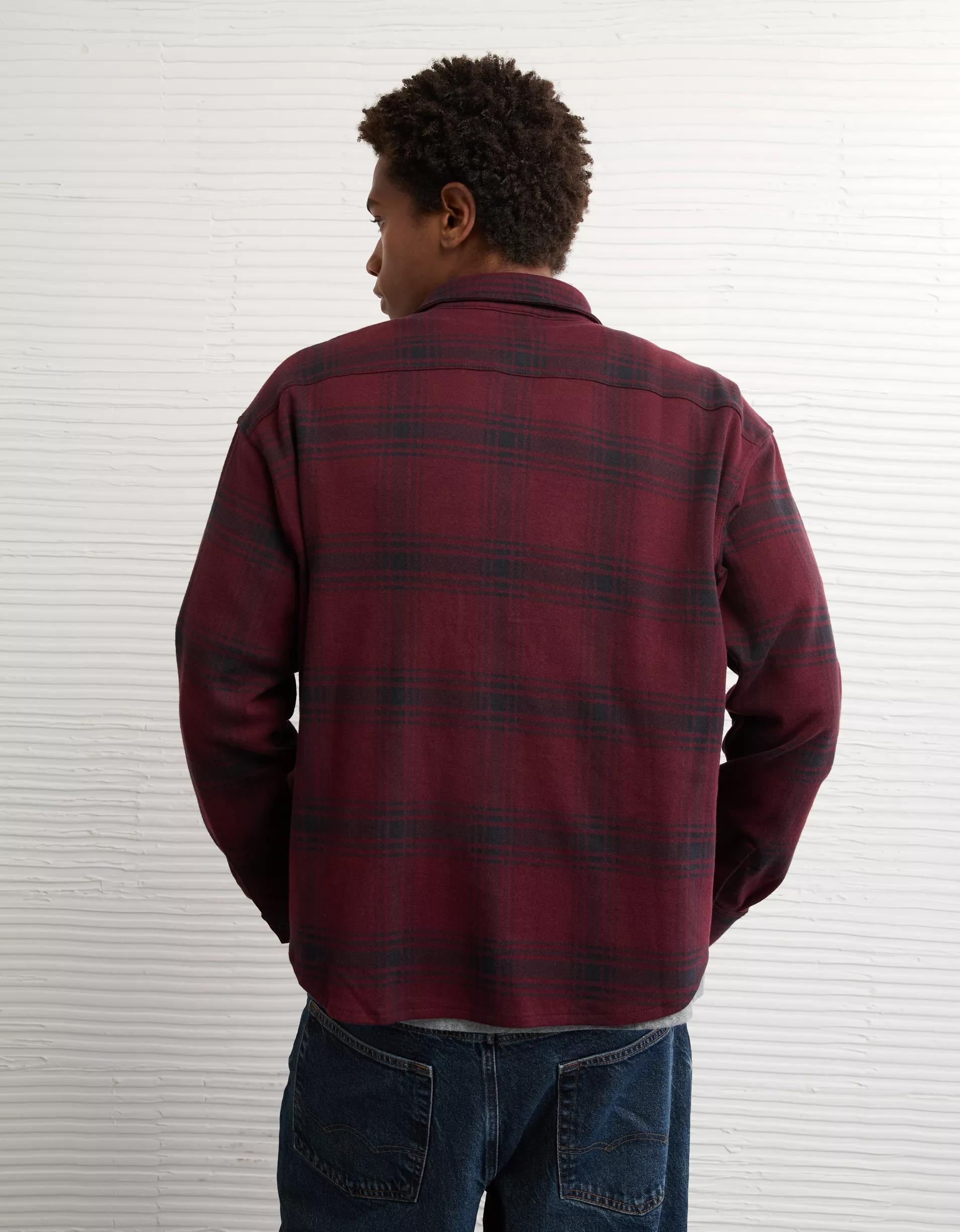 AE Knit Button-Up Shirt Product Image