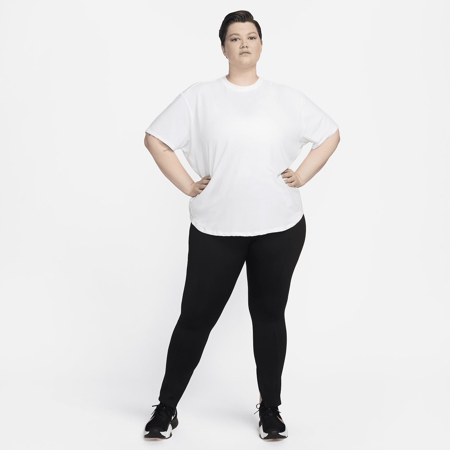 Nike Womens One Relaxed Dri-FIT Short-Sleeve Top (Plus Size) | FN2816-100 Product Image