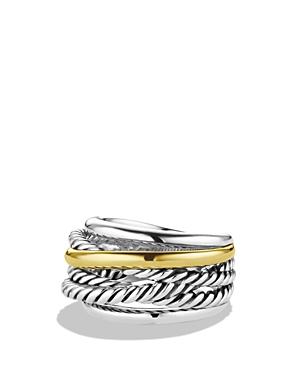 Womens The Crossover Collection Narrow Ring with 14K - Product Image