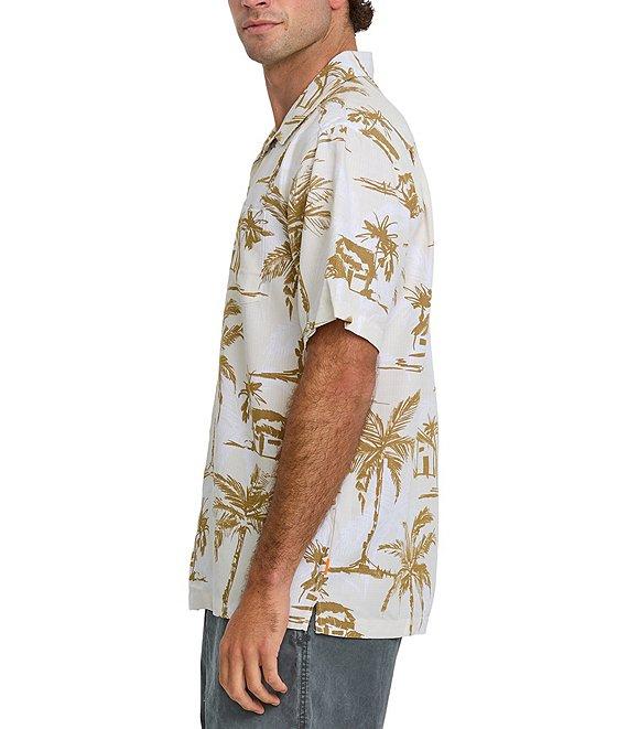 Quiksilver Off The Grid Short Sleeve Woven Button Front Shirt Product Image