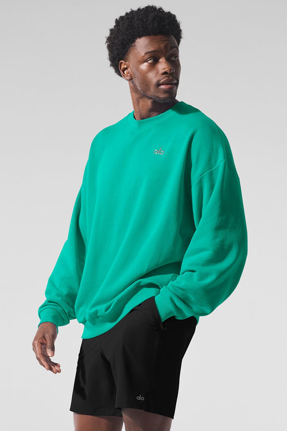 Accolade Crew Neck Pullover - Spruce Green Product Image