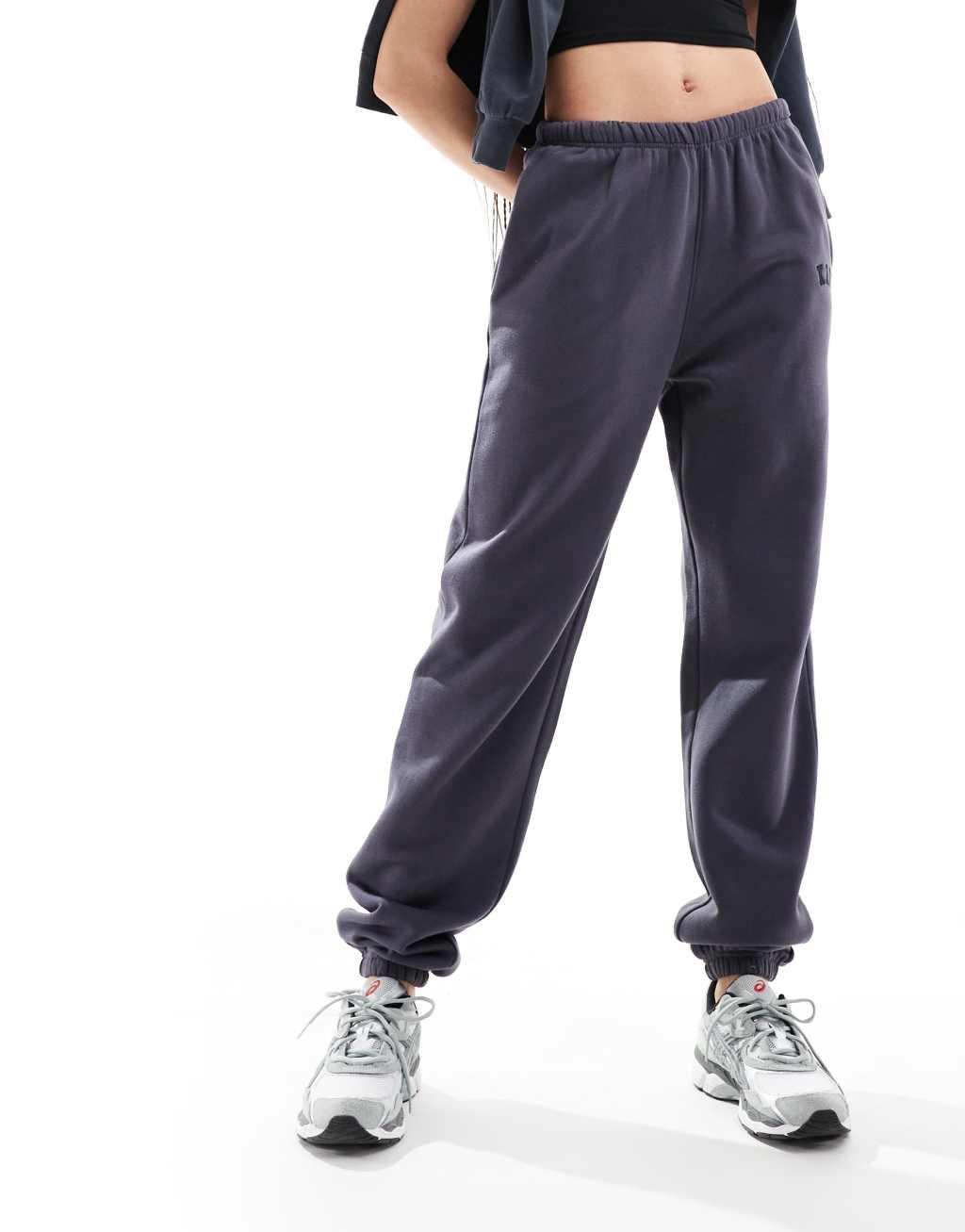 Kaiia Tall cuffed sweatpants in dark gray Product Image