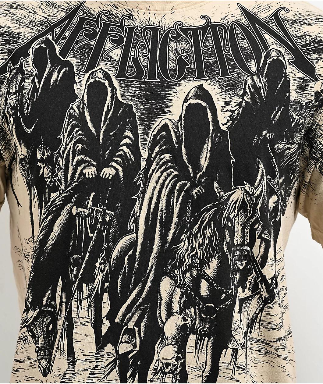 Affliction Black Knight Sand T-Shirt Product Image