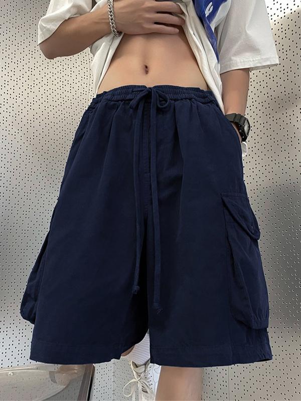 Men's Retro Big Pocket Casual Shorts Product Image