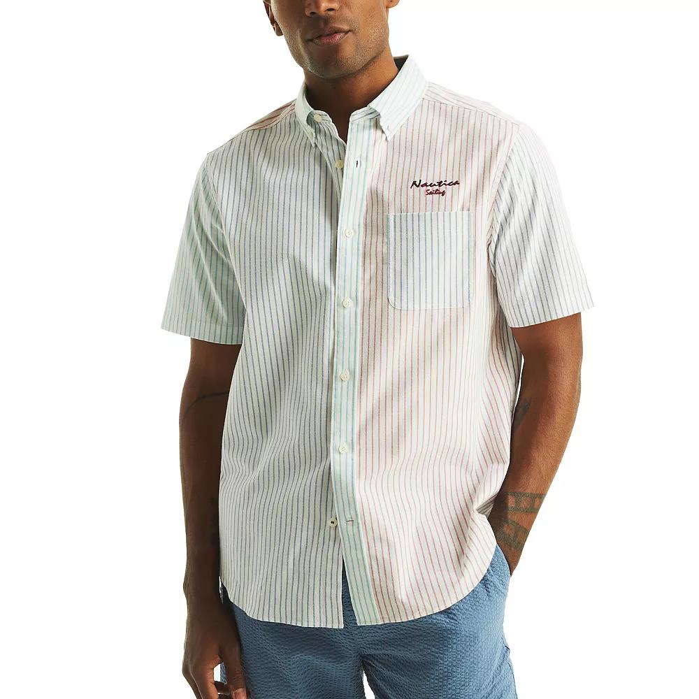 Men's Nautica Thin Striped Short-Sleeve Shirt,  Product Image