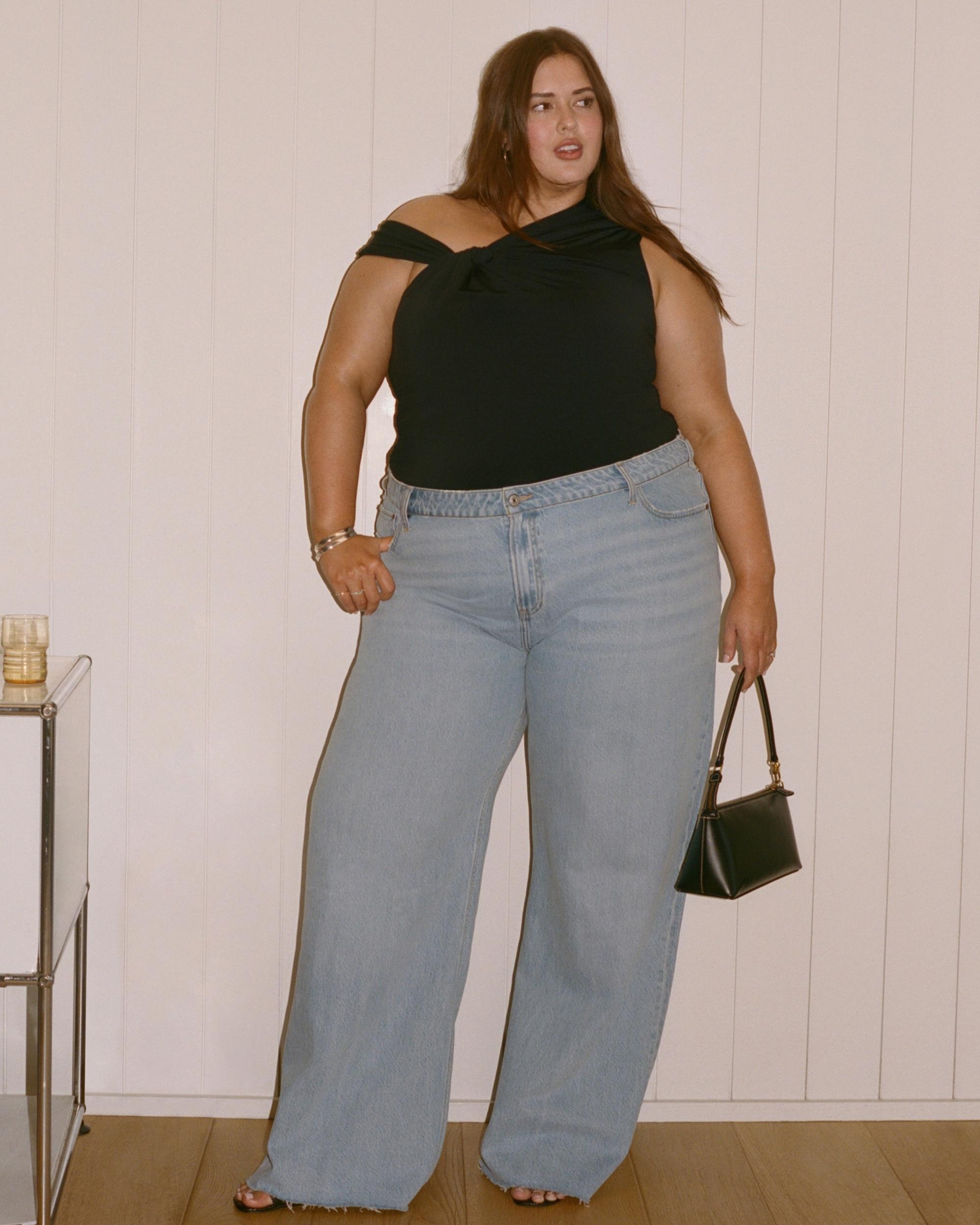 Curve Love High Rise Wide Leg Jean Product Image