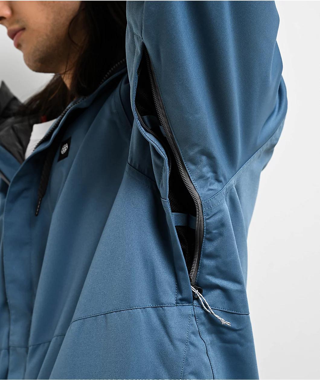 686 Foundation Insulated Blue 10K Snowboard Jacket Product Image