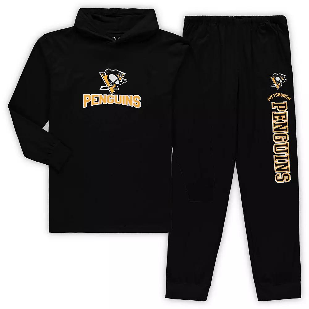 Men's Concepts Sport Black Philadelphia Flyers Big & Tall Pullover Hoodie & Joggers Sleep Set,  Product Image