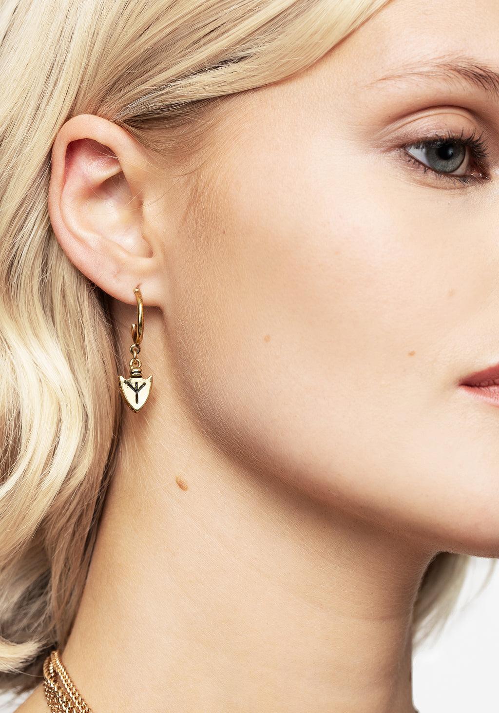 Brunnhilde Earrings - Gold Product Image