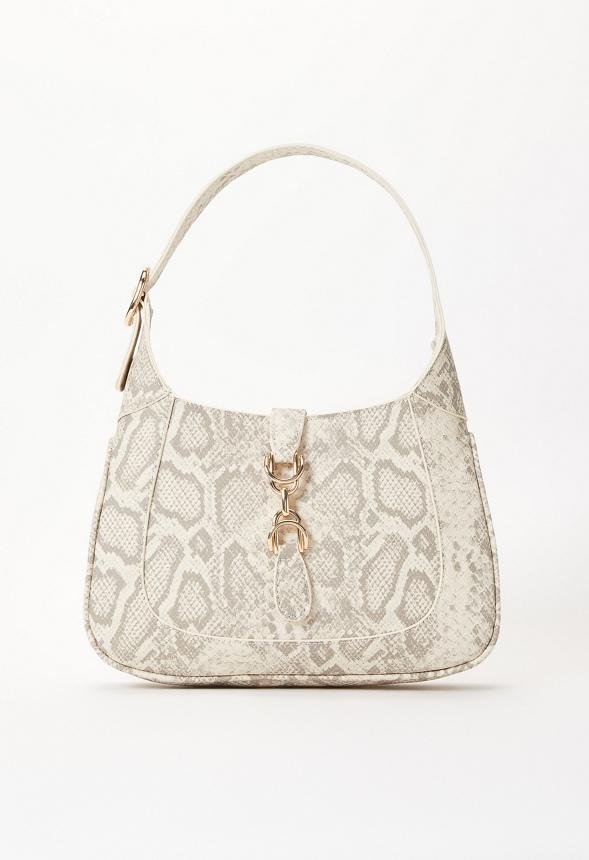 JustFab Margaux Platform Loafer Pump Womens Black/ White Size 8.5 Product Image