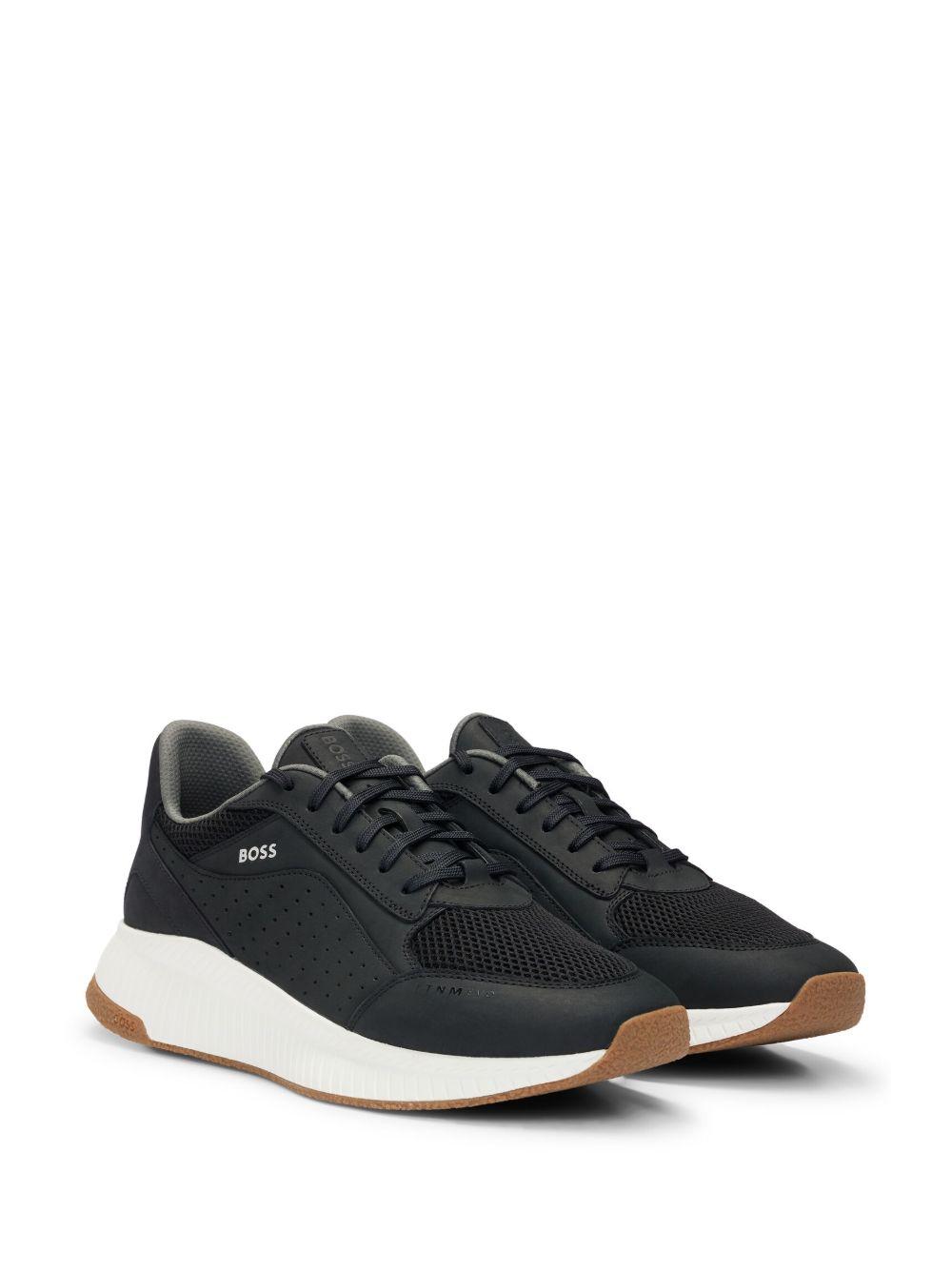 leather low-top sneakers Product Image