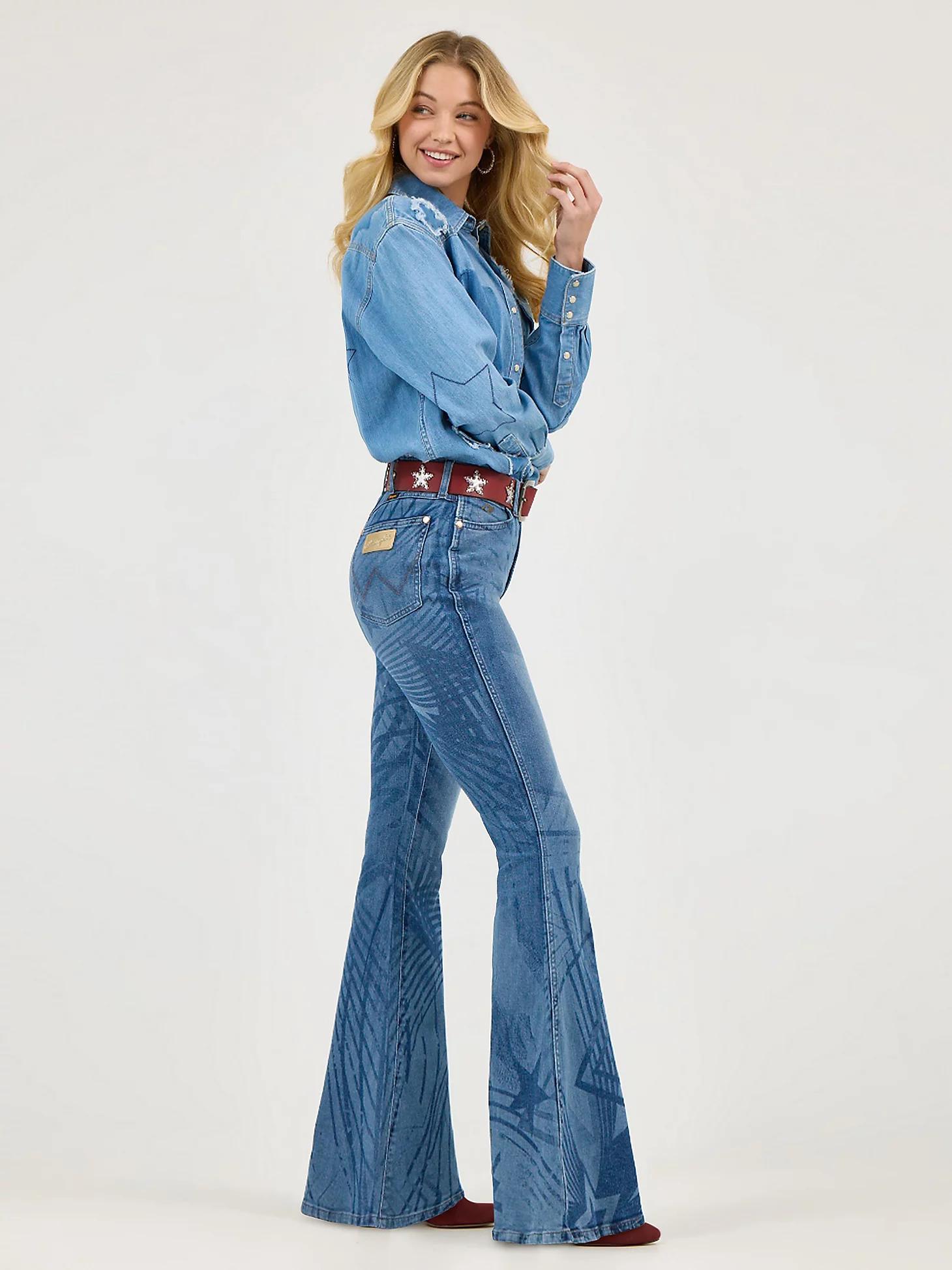 Wrangler x Lainey Wilson Rockstar Bell Bottoms | Women's JEANS | Wrangler® Product Image