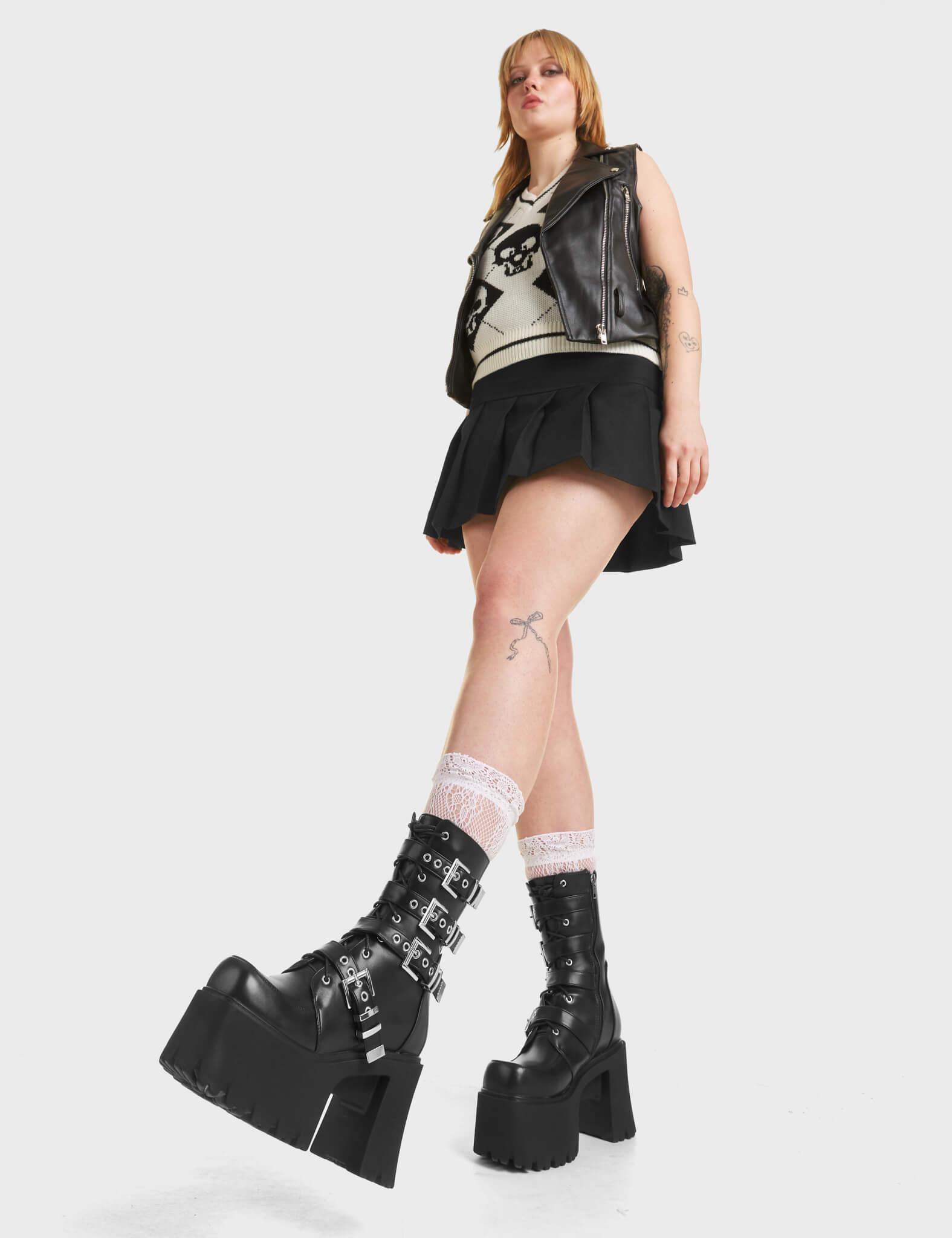 Secret History Chunky Platform Ankle Boots Product Image