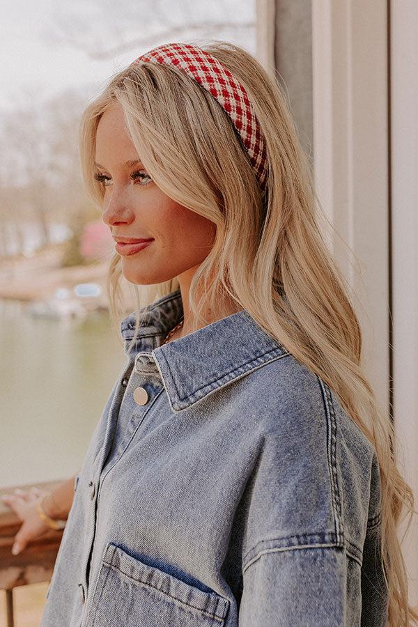 Picnic Ready Gingham Headband Product Image
