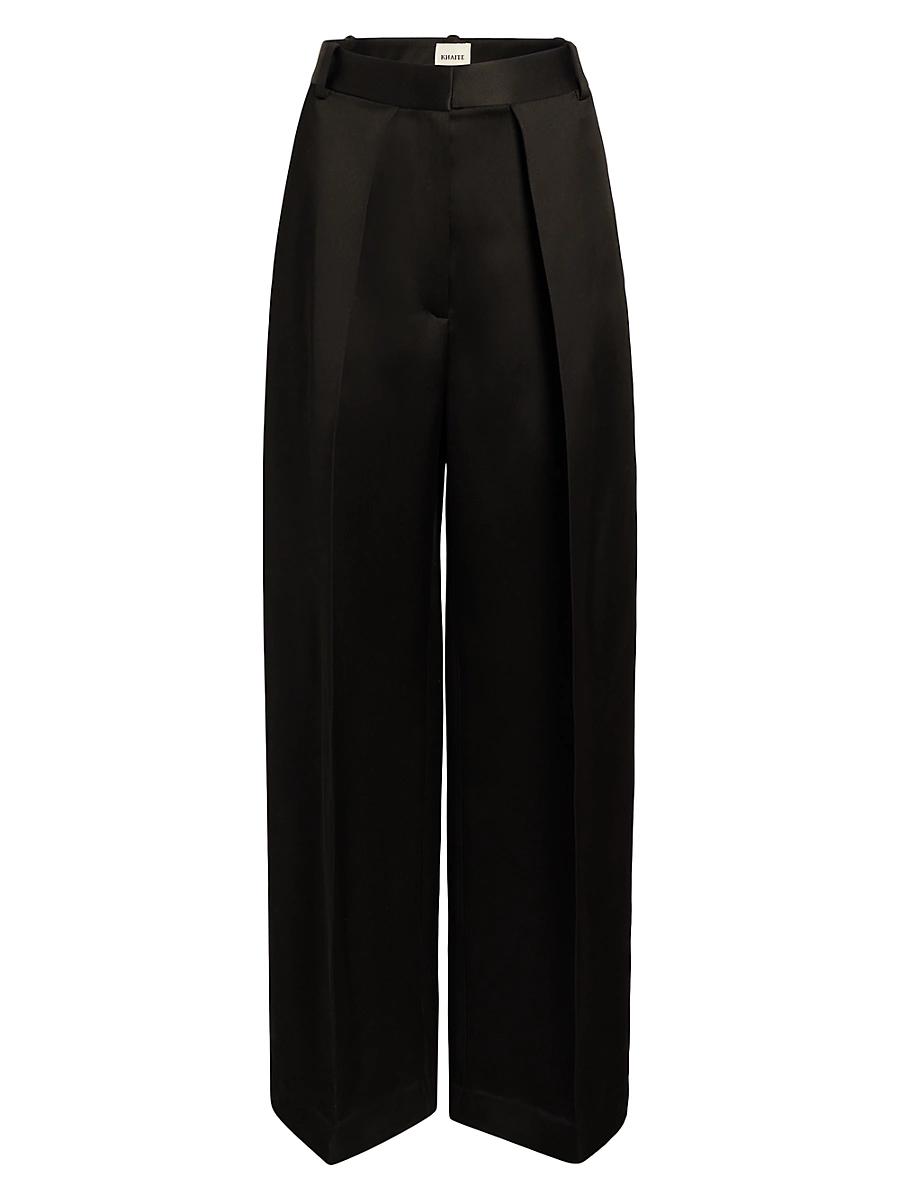 Womens Marinta Pleated Straight-Leg Pants Product Image