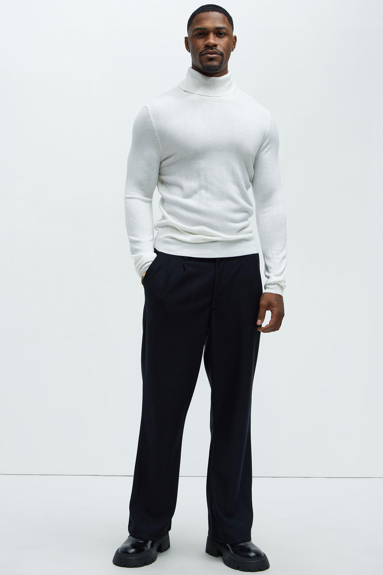 DeAngelo Turtleneck Sweater - Off White Male Product Image