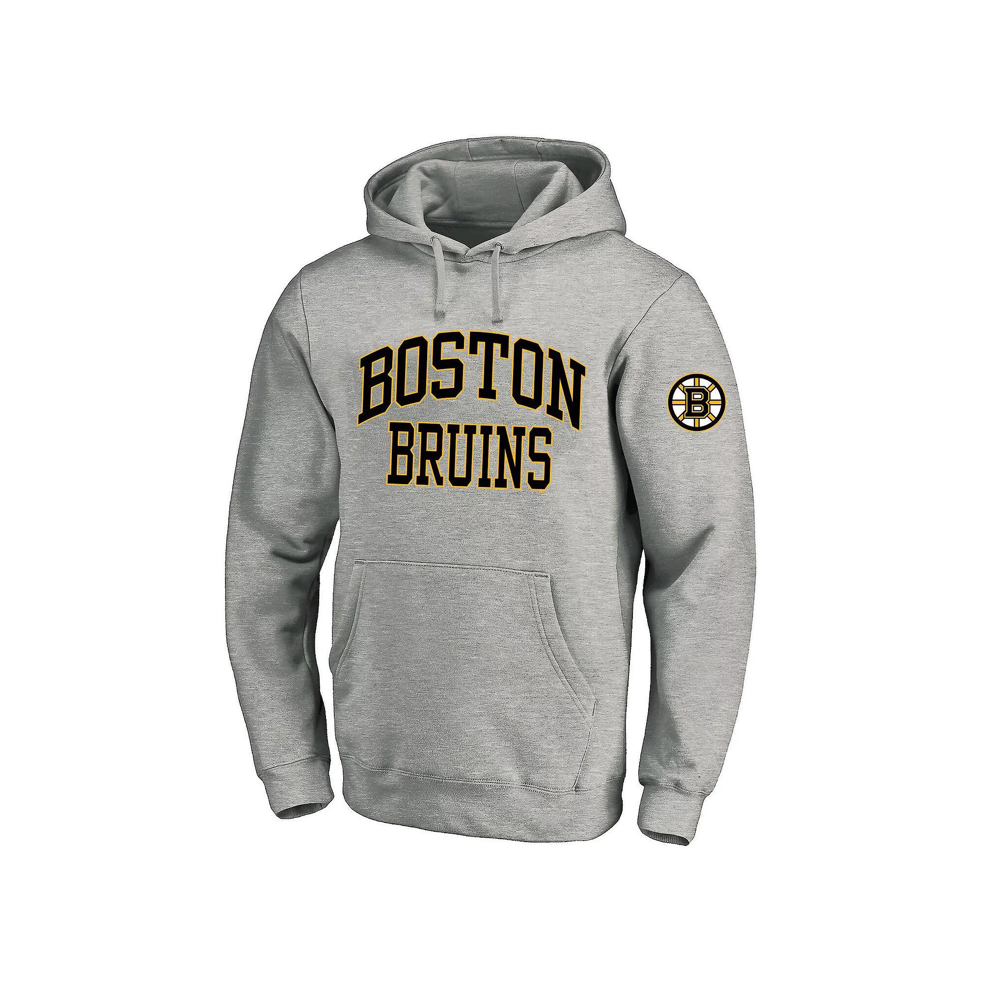 Men's Fanatics Heather Gray Boston Bruins Big & Tall Fleece Pullover Hoodie,  Product Image
