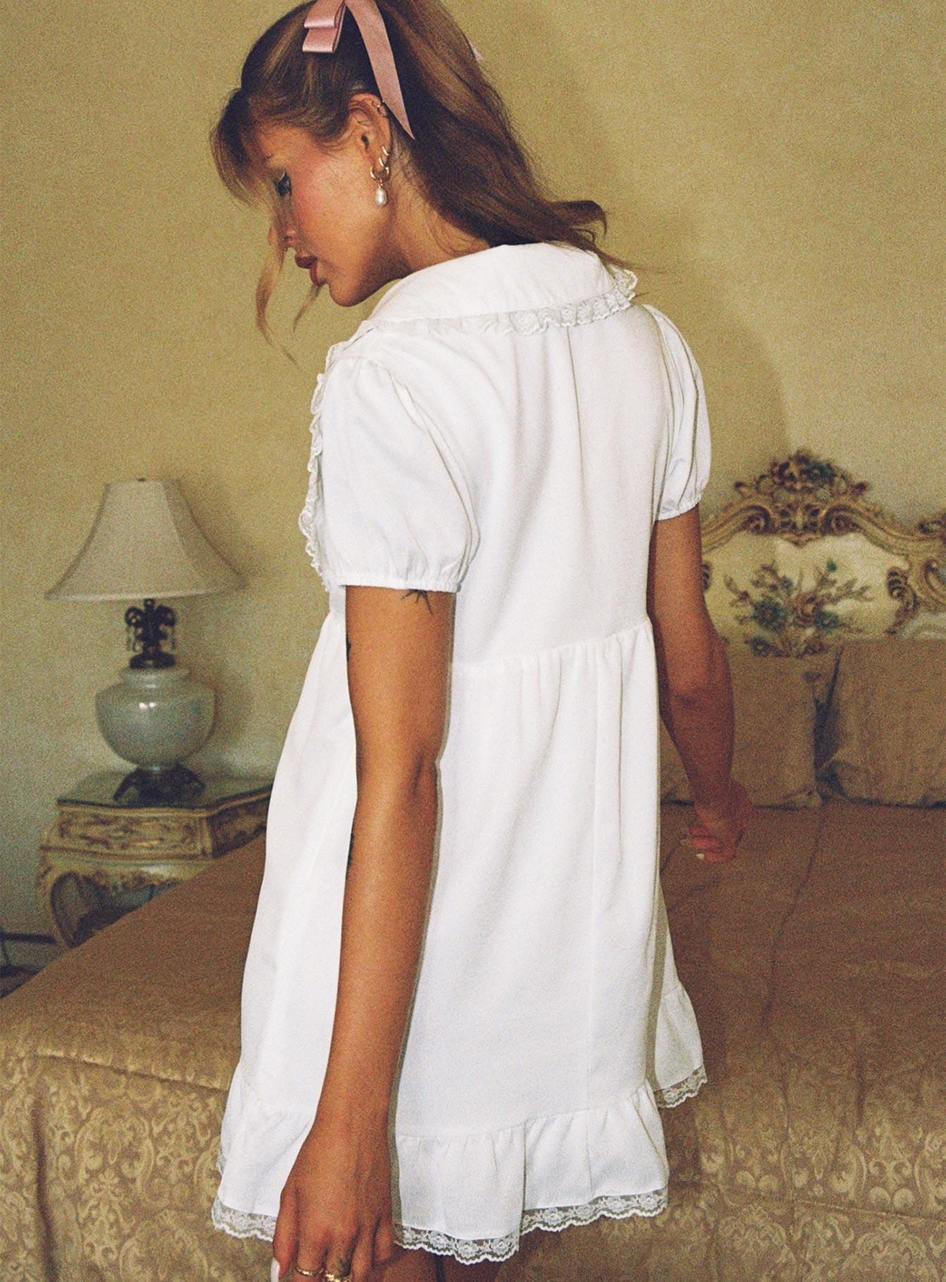 Penelofie Mini Dress White Product Image