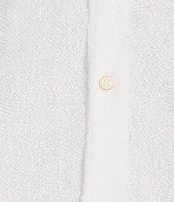 Cremieux Blue Label Cape Town Collection Solid Long Sleeve Woven Linen Shirt Product Image