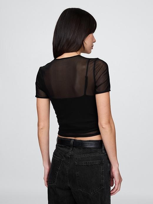 Mesh Crop T-Shirt Product Image