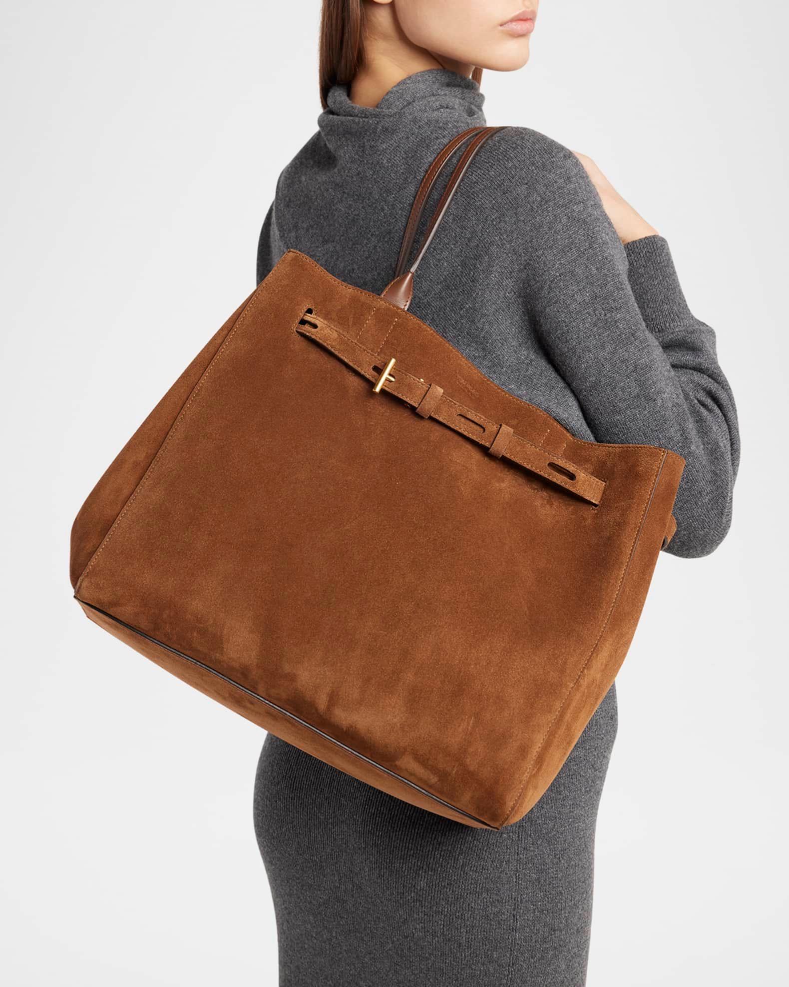 Audrey Large Tote Bag in Calfskin Suede Product Image