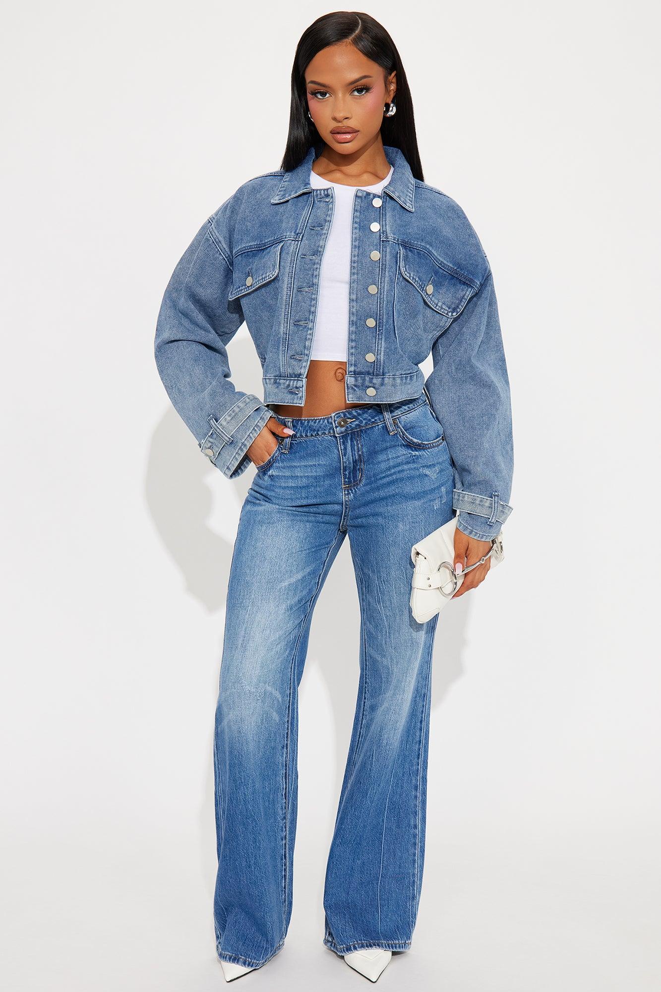 Rosalia Denim Jacket - Medium Wash Product Image